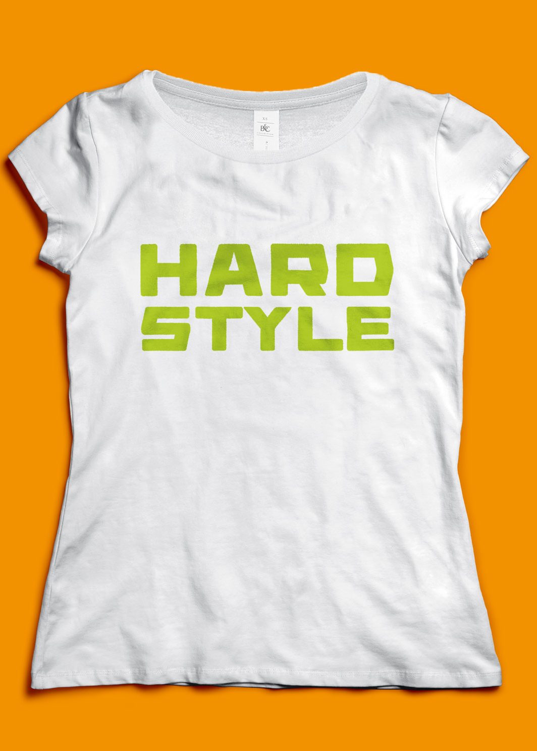 Weißes Frauen T-Shirt mit dem Text Hardstyle